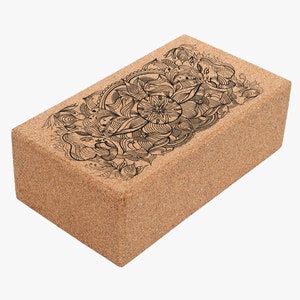 Lift Cork Block by Shakti Warrior | 100% natural & non-toxic cork | Non Slip | Durable