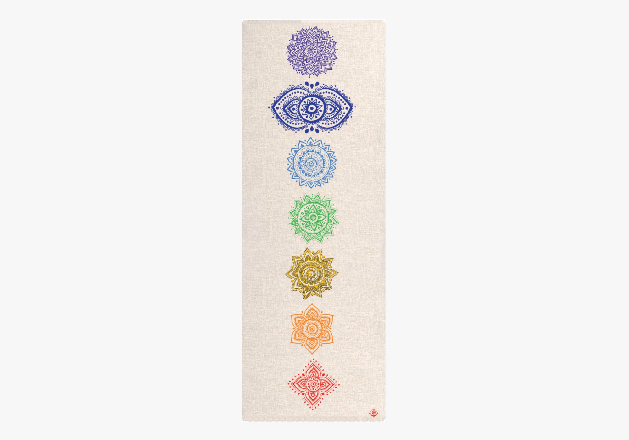 Chakra Hemp Yoga Mat by Shakti Warrior 100% Natural & Non-toxic