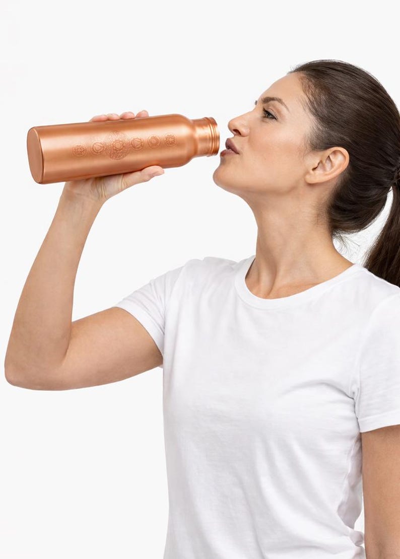 Chakra Tamba Water Bottle by Shakti Warrior | 100% Copper | Leak Proof | Durable image 8