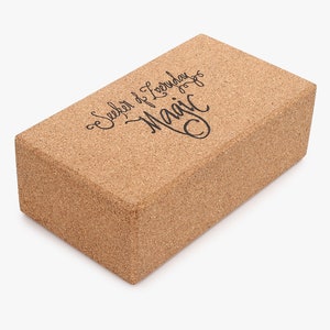 Balance Cork Block by Shakti Warrior | 100% natural & non-toxic cork | Non Slip | Durable
