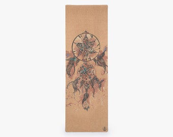 Akasa Pro Cork Yoga Mat by Shakti Warrior | 100% natural & non-toxic | Non Slip | Durable