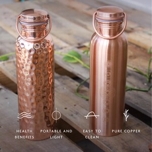 Chakra Tamba Water Bottle by Shakti Warrior | 100% Copper | Leak Proof | Durable image 3