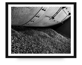 Impresión fotográfica de granos de café de Costa Rica: Arte mural en blanco y negro (descarga digital)
