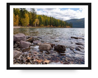 Fall at Lake McDonald, Montana | Glacier National Park | DIGITAL DOWNLOAD | Photography wall art suitable for large format