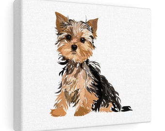 Wall Art Canvas Picture Print Yorkie Yorkshire Terrier With Puppy M001 3.2 Wall Art Canvas Picture Print Yorkie Yorkshire Terrier With Puppy M001 3.2