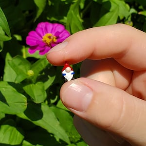 Tiny Micro Gnome, Fairy Garden Gnome, Terrarium, Tiny Terrarium Figurine