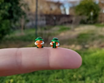 Tiny Leprechaun Micro Gnome, Fairy Garden Gnomes, Terrarium, Tiny Terrarium Figurine, St Patricks Day, Luck of the Irish