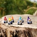 Tiny Micro Gnome, Rainbow Fairy Garden Gnome, Terrarium, Tiny Terrarium Figurine 