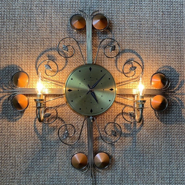 Clock With Lights Etsy