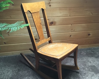 antique nursing rocking chair