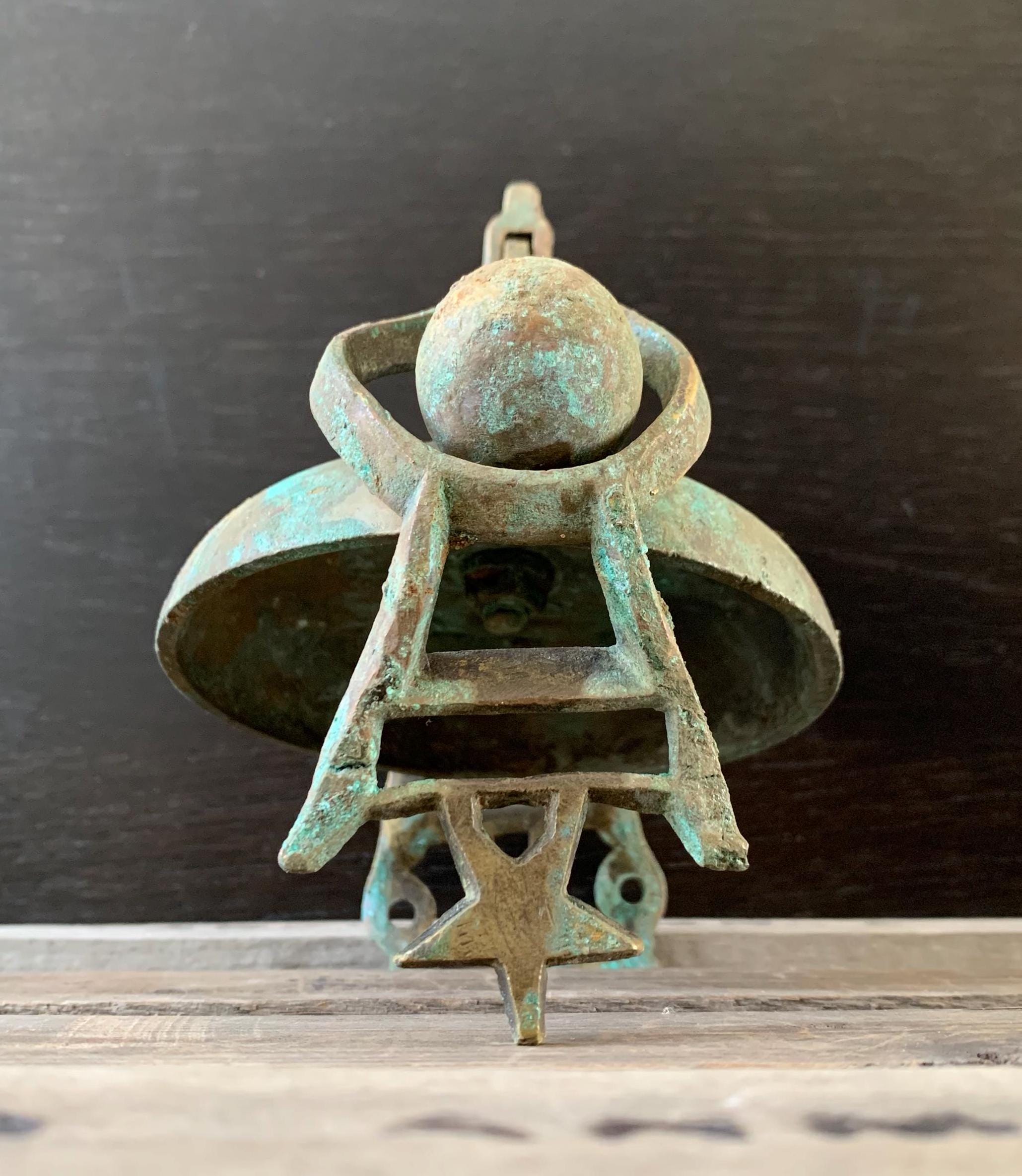 Antique Brass Streetcar Trolley Bell - Solid Brass Bell - Western Star Cable Car Bell - Original Patina - Streetcar Bell - Its Your Stop