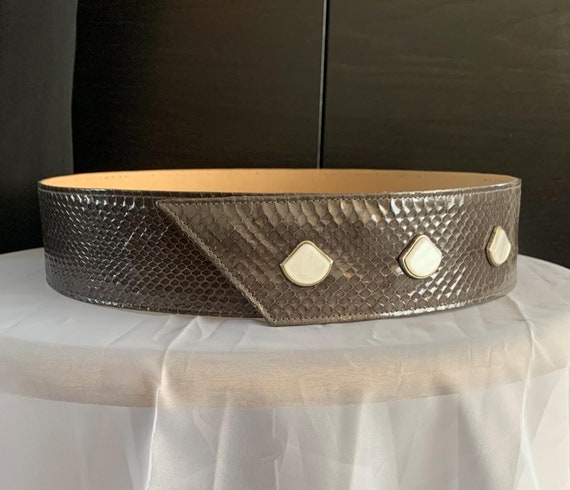 CUSTOM HANDMADE SNAKESKIN BELT ANY SIZE AVAILABLE Water Snake Genuine Leather Handmade in USA Golf Belt | Ace  main image 2