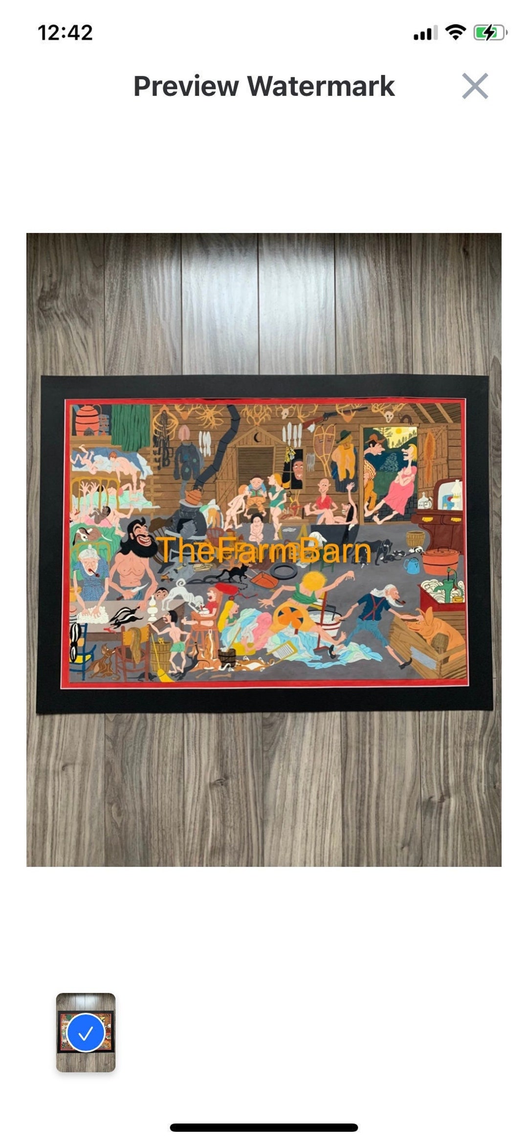 Original Folk Art Painting Predates 1962 Not Signed by Artist Original Folk Art Painting Predates 1962 Not Signed by Artist