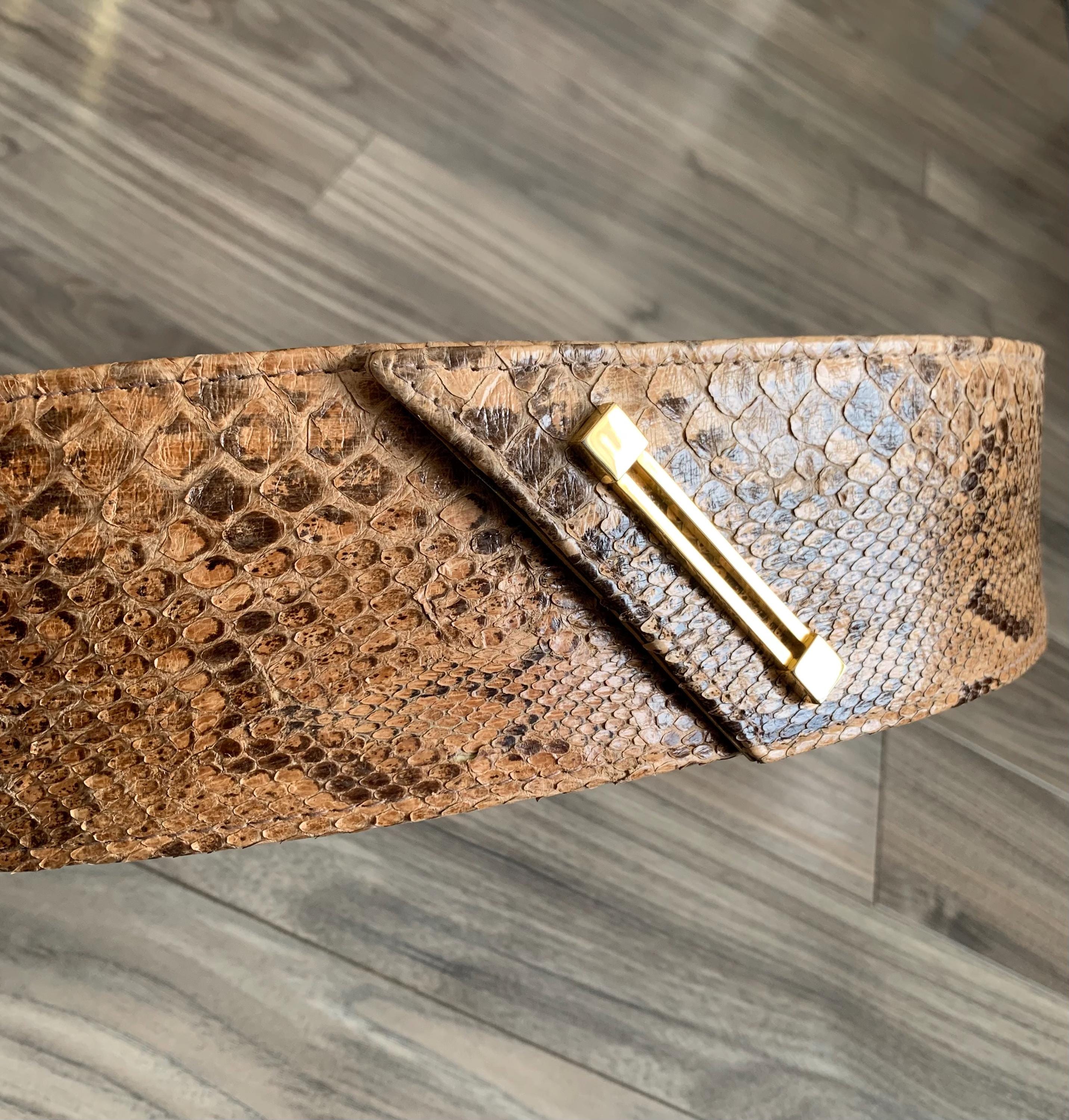 Fabulous Handmade Python Snakeskin Belt - Custom Made by  display picture 1
