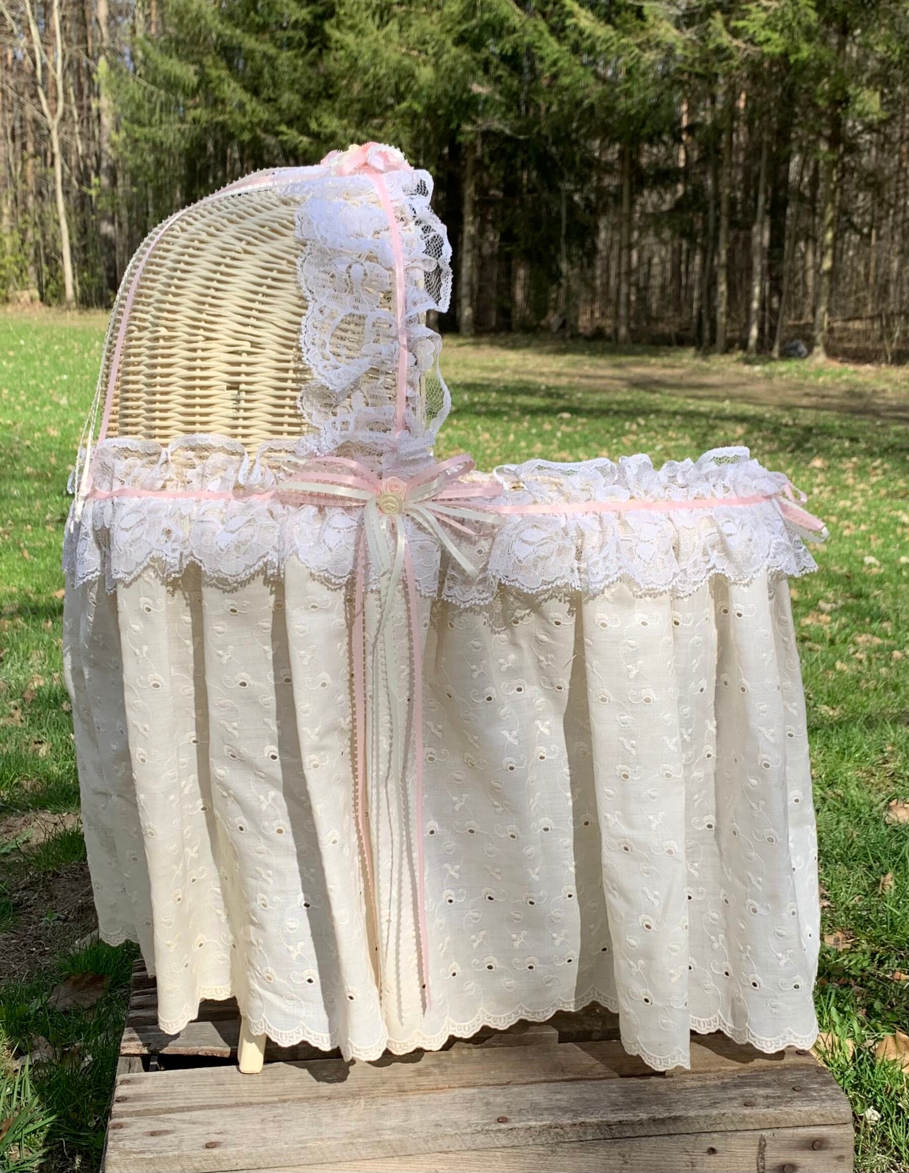 Adorable Wicker Doll With Legs and Skirting Attached Etsy