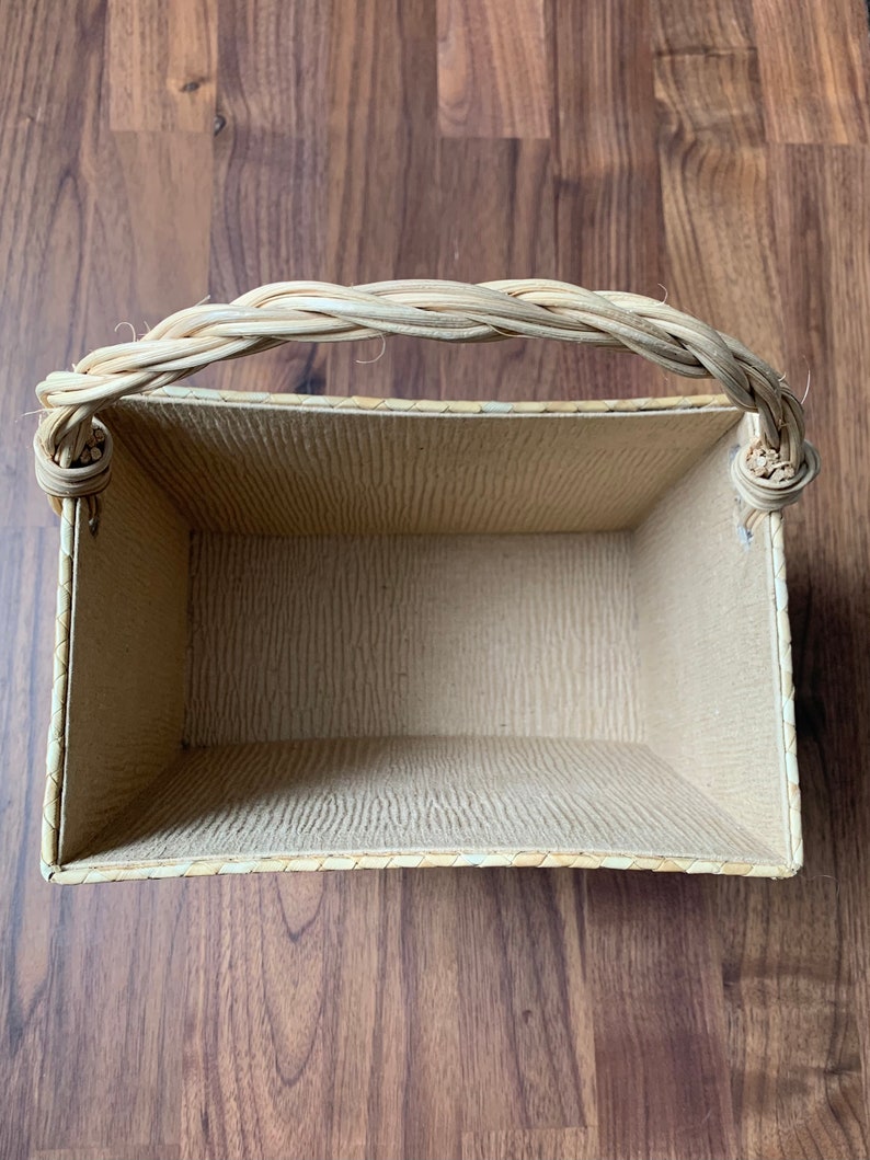 Woven Rattan Wall Basket Hanging Basket Mail Basket Letter Etsy