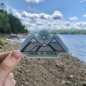 Take A Hike Waterproof 3” magnet for car/refrigerator