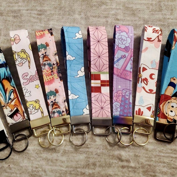 Key Fob keychain Japanese Kimono keychain anime cartoon don't be Salty