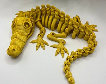 Flexi Crocodile | 3D Printed - Fidget Toy - Stress Toy - Desk Toy |