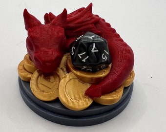 Baby Dragon | 3D Printed | Dice Guardian - Dice Jail - Dice Holder