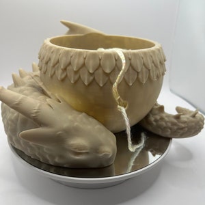Dragon Yarn Bowl | 3D Printed | Yarn/Crochet Accessories - Hobby Knitting - Crochet - Dragon Bowl - Dragon Decor - Fantasy Decor
