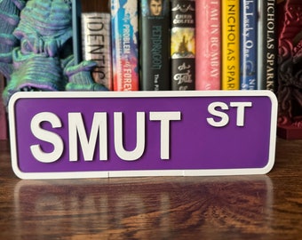 Street Sign | 3D Printed | Library Sign - Book Decor - Bookshelf - Bookshelf Decor - Street Sign Decoration