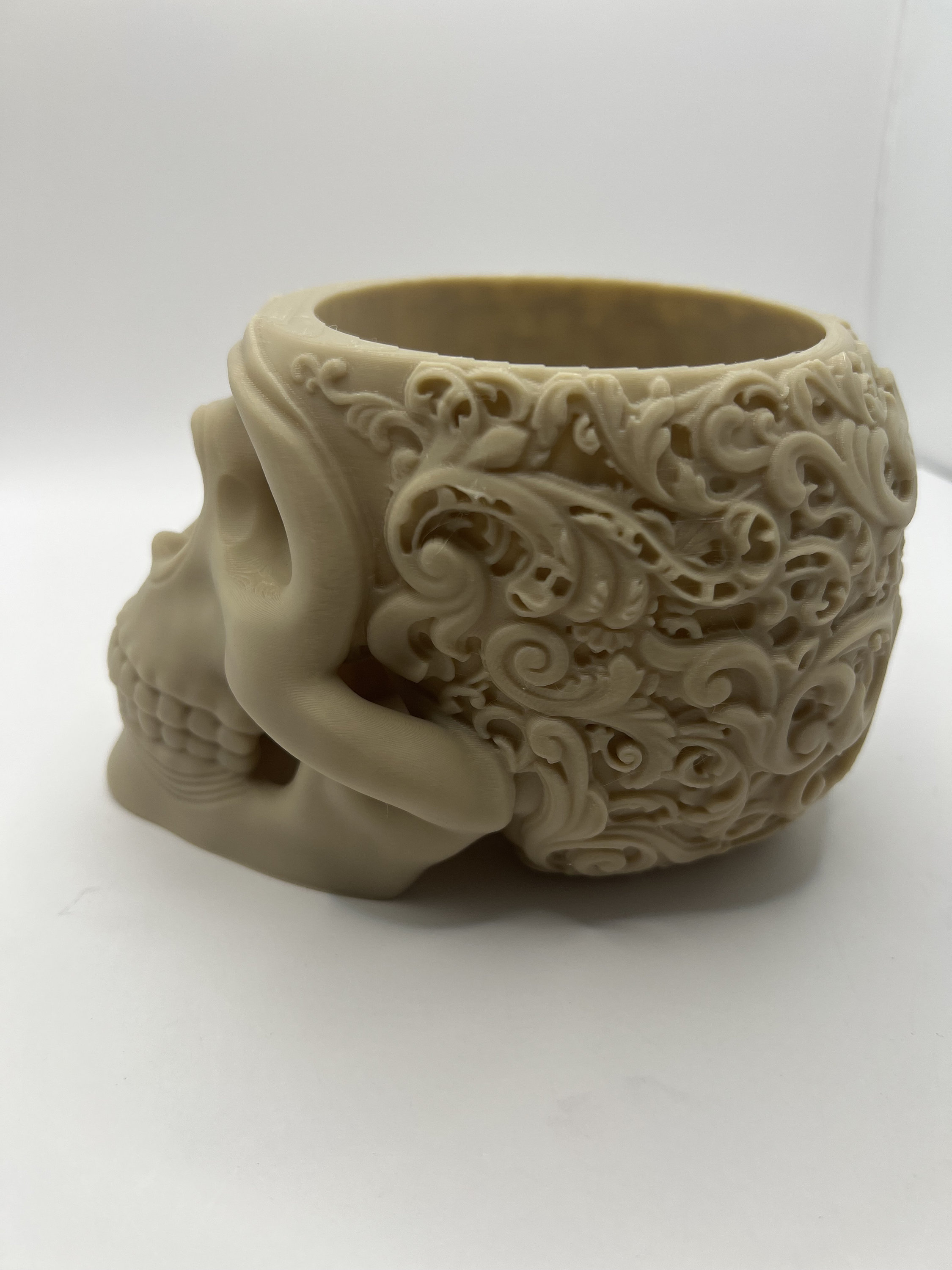Mandala Skull Yarn Bowl 3D Printed Goth Décor Skull Bowl Etsy