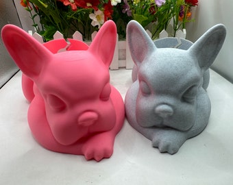 French Bulldog Yarn Bowl | 3D Printed | Yarn Bowl Accessories - Bulldog Yarn Bowl - Cute Bowl