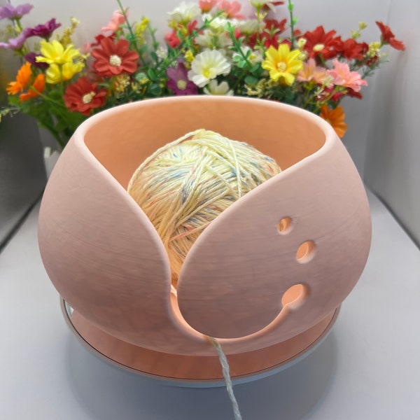 Yarn Bowl | 3D Printed | Yarn Bowl With 3 Holes - Crochet, Knitting Accessories