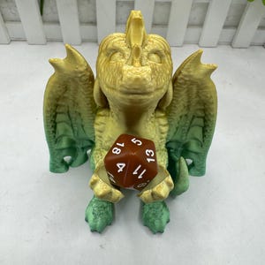 Standing Dragon Dice Gaurdian | 3D Printed | Fantasy Dice Gaurdian - Dragon Dice Gaurdian