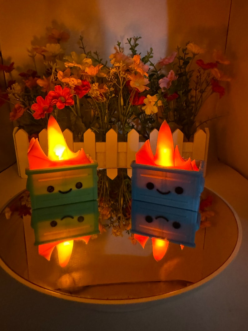 Dumpster Fire | 3D Printed | Desktop Display - Office Decor - Desk ...