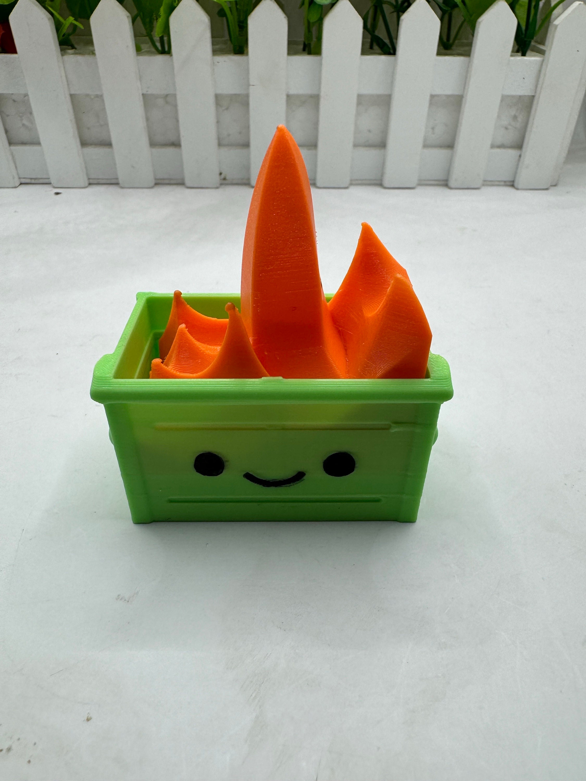 Dumpster Fire | 3D Printed | Desktop Display - Office Decor - Desk ...