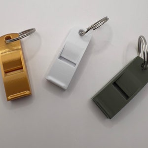 Whistle Key Chain | 3D Printed | Emergency Whistle - Loud Whistle - Key Chain Accessories