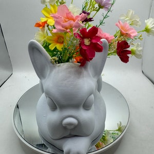 French Bulldog Planter | 3D Printed | Planter - Bulldog Planter - Cute Planter - Planter Pot