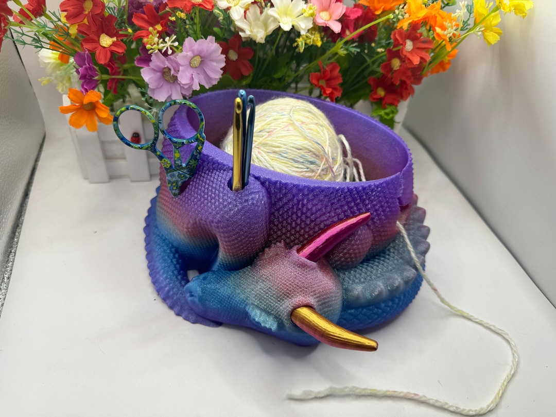 Horned Dragon Yarn Bowl With Tool Holes 3D Printed Dragon Yarn Bowl With Horns Hobby Knitting Crochet Dragon Bowl - Etsy Horned Dragon Yarn Bowl With Tool Holes 3D Printed Dragon Yarn Bowl With Horns Hobby Knitting Crochet Dragon Bowl - Etsy