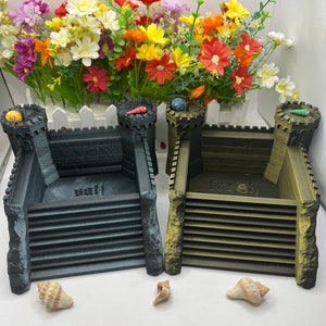 Castle Hermit Crab Pool | 3D Printed | Medieval Hermit Crab Pool - Hermit Crab Accessories - Tray Options Available