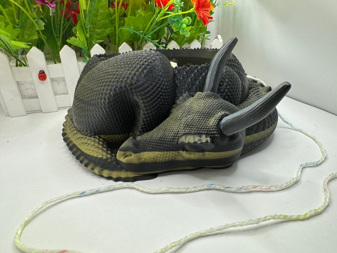 Horned Dragon Yarn Bowl 3D Printed Dragon Yarn Bowl With Etsy