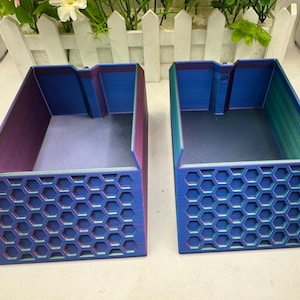 Hex Hermit Crab Pools - With Middle Bubble Bar| 3D Printed |- 4 Sizes, Hermit Crab Accessory - Hermit Crabs