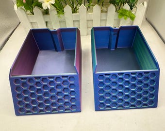 Hex Hermit Crab Pools - With Middle Bubble Bar| 3D Printed |- 4 Sizes, Hermit Crab Accessory - Hermit Crabs
