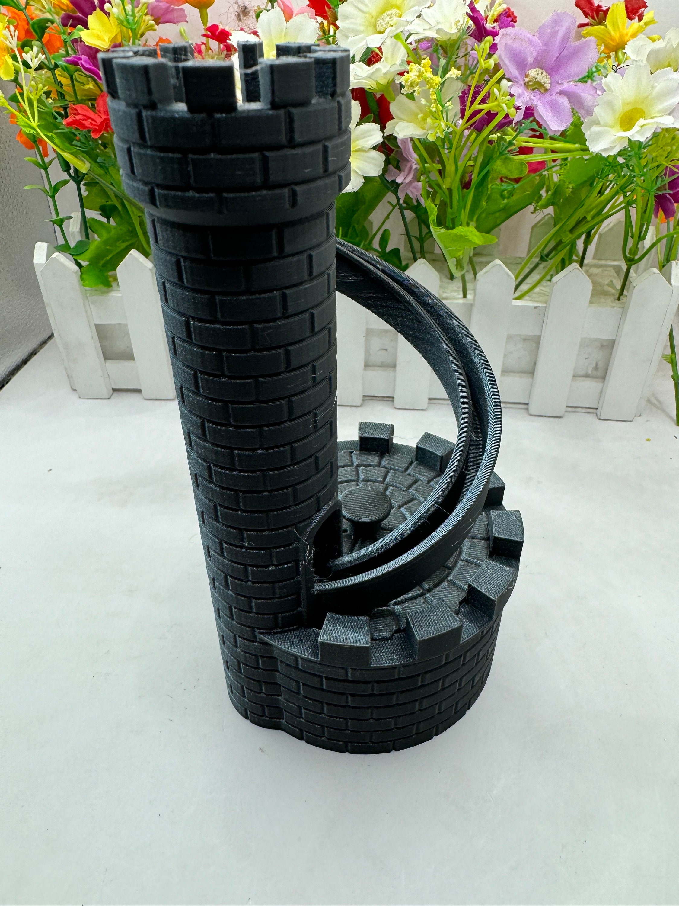 Castle Coin Bank | 3D Printed | Castle Coin Bank With Slide - Medieval ...