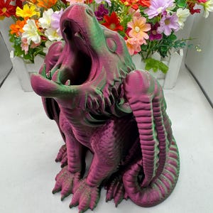 Drachen Spardose | 3D Gedruckt | Drachen Spardose mit Korkenzieher - Fantasy Thema Spardose