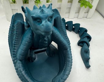 Dragon Dice Tower With Flexi Tail | 3D Printed | Dragon Dice Tower - Fantasy Dice Tower