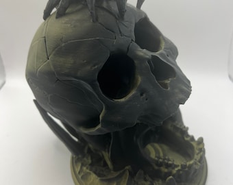 Tour de dés Skull - Desserts Kiss Spider | Impression 3D de haute qualité | (Crâne de tour de dés de jeu de table D&D)
