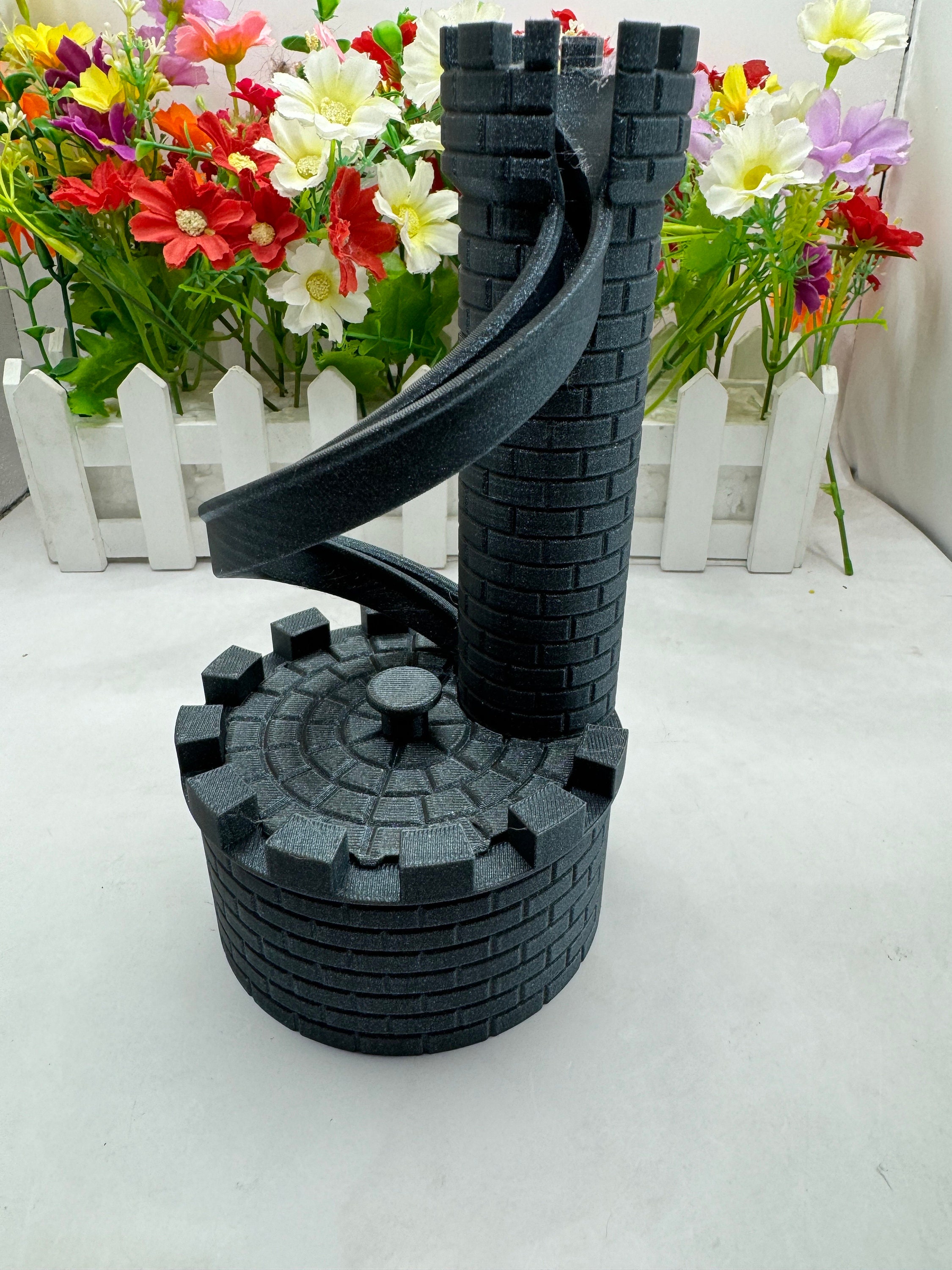Castle Coin Bank | 3D Printed | Castle Coin Bank With Slide - Medieval ...