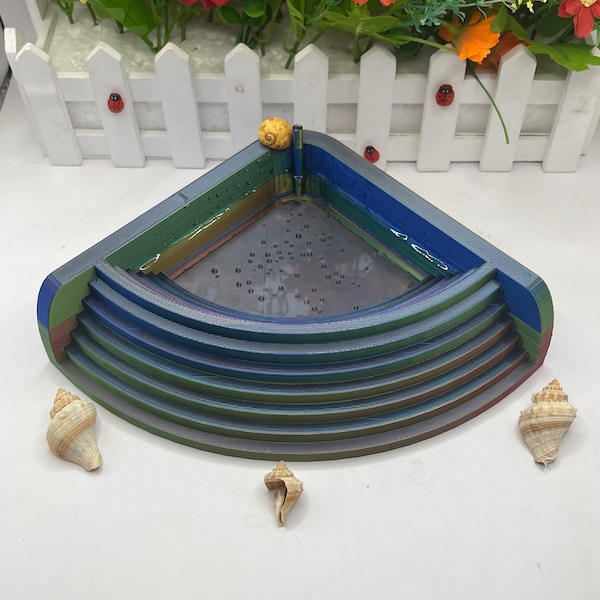 Hermit Crab Corner Pool | 3D Printed | With Bubble Bar - Hermit Crab Accessory