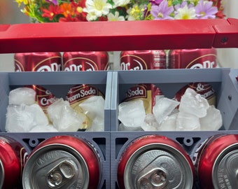 V8 Engine Ice Block | 3D Printed | Can Cooler - 8 Can + Ice Cooler - Fathers Day Gift