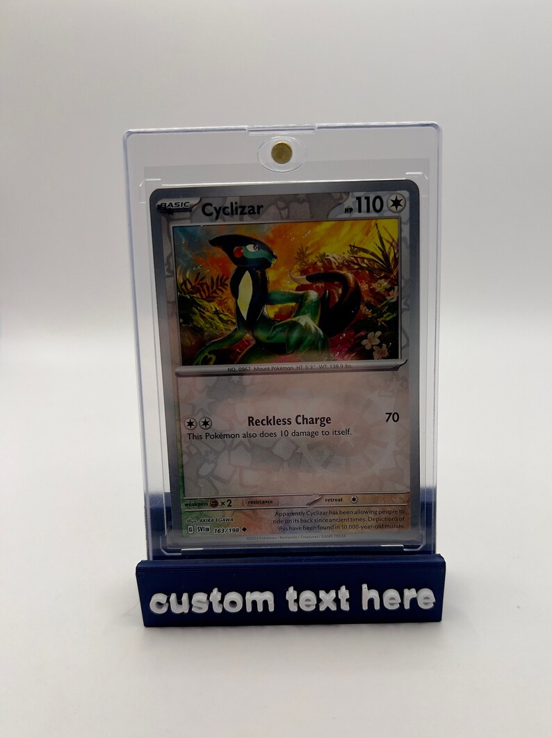 Custom Trading Card Stand 3D Printed Card Collector Etsy