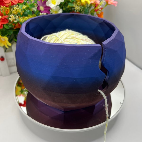 Yarn Bowl | 3D Printed | High Quality Sturdy Yarn Accessory - Knitting - Crochet DIY Medium, Large, X-Large Yarn Bowls