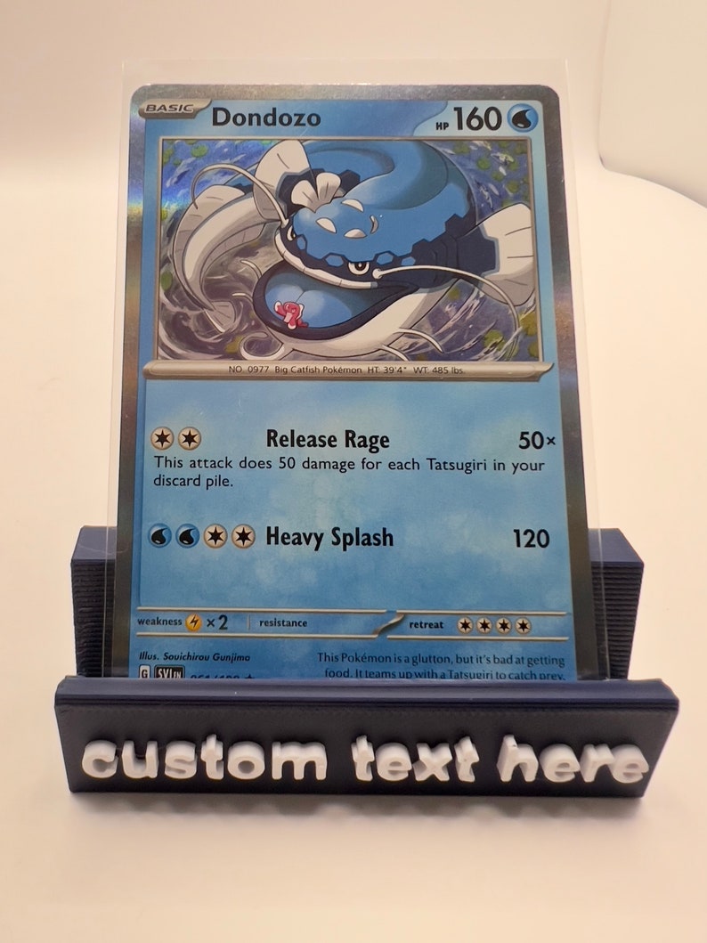 Custom Trading Card Stand 3D Printed Card Collector Etsy