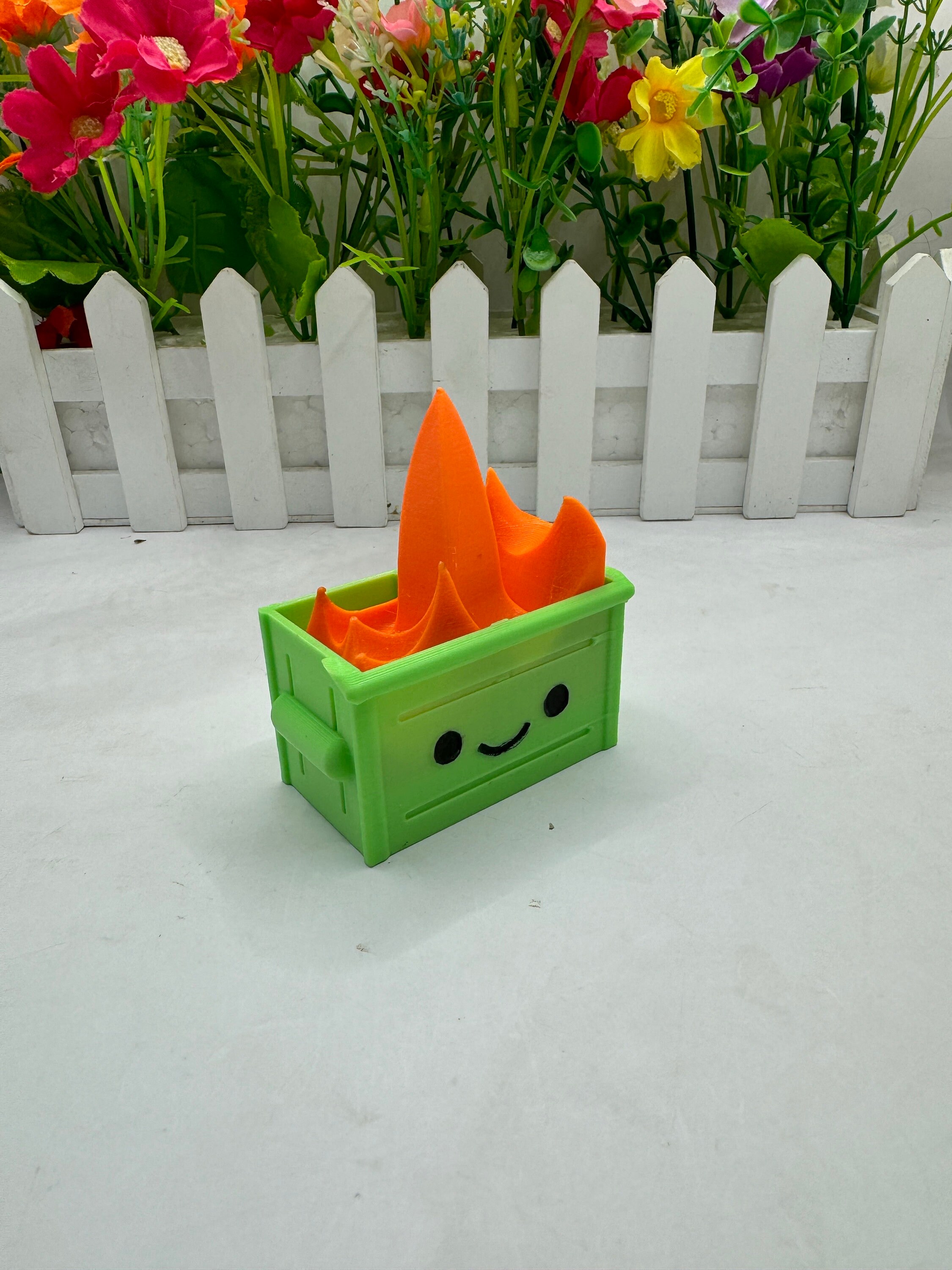 Dumpster Fire | 3D Printed | Desktop Display - Office Decor - Desk ...